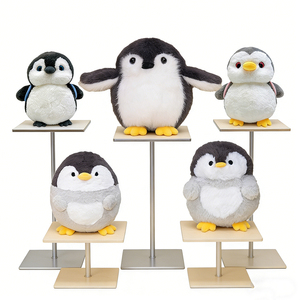 Pingüino de Peluche Personalizado, Pingüinos de Peluche <span class=keywords><strong>Baratos</strong></span>, Pingüino de Peluche Cantante con Gorro y Bufanda - Product Image 2
