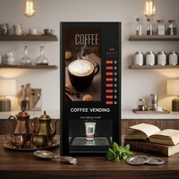 Machine à café entièrement automatique 8 saveurs, machine à café instantané, distribution automatique de tasses, types variés