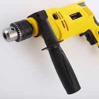 Perceuse à percussion électrique industrielle jaune à couple élevé, tournevis électrique multifonctionnel pour perçage mural, outils de réparation domestique