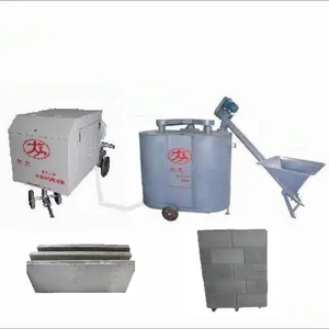 Lightweight concrete machine foaming mixing pumping with feeding conveyor equipment foam concrete machine producer