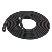 Câble d'alimentation d'extension pour routeur, connecteur de caméra, DC 5,5*2,5 mm mâle vers 5,5*2,1 mm femelle, prise ronde, 2464 18awg