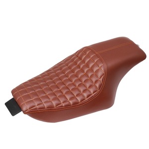 Siège en cuir noir personnalisé pour Harley Sportster, pour <span class=keywords><strong>Cafe</strong></span> <span class=keywords><strong>Racer</strong></span>, passager arrière, <span class=keywords><strong>moto</strong></span>, Chopper Bobber - Product Image 3