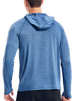 Nouveau logo personnalisé – Sweat à capuche léger à manches longues pour homme, séchage rapide, idéal pour l'entraînement
