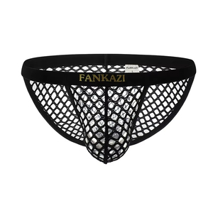 CELINNE Quick Dry Y Big Mesh Men's Underwear Sexy Hollow Translucent High Fork Pants Breathable Men Briefs - Product Image 5