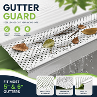 Grille de protection anti-colmatage en acier inoxydable perforé 304/316 pour gouttière de toit