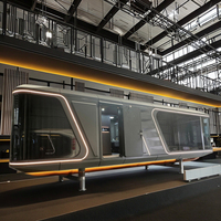 Capsule spatiale de luxe sur roues, maison préfabriquée modulaire mobile, maison-capsule avec roues, espace commercial sur roues