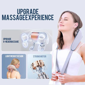 Masseur électrique sans fil pour le cou, masseur Shiatsu pour le cou et les épaules, masseur pour le cou, le dos et le corps avec fonction chauffante pour la voiture - Product Image 2