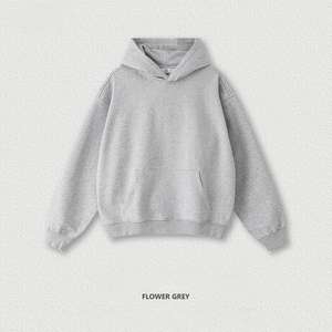 Small <b>Bulk</b> Customization 500gsm Heavyweight Oversized Pullover French <b>Terry</b> Streetwear Men's Hoodies - Product Image 4