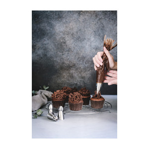 Set di 6 ugelli russi in acciaio inossidabile per decorare torte e glassare - Product Image 3