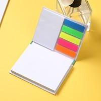 Bloc de Notas Adhesivas Personalizadas con Logotipo, para Oficina o Escuela, Impresión Fluorescente de 5 Colores, Papel Reciclado, Promocionales