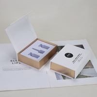Boîte cosmétique en papier de luxe à fermeture magnétique pour ampoules, sérums, peptides, soins de la peau, vente en gros, logo personnalisé