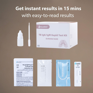 Kit de Prueba Rápida de <span class=keywords><strong>Sangre</strong></span> para la Detección de IgG/IgM de TB, Certificado por la CE, para la Infección Pulmonar por M. <span class=keywords><strong>Tuberculosis</strong></span>, BoatBio - Product Image 1