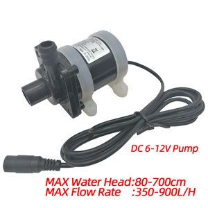 Javtop JT-750 piccola pompa dell'acqua DC 12V 24V motore Brushless pompa dell'acqua solare a circolazione d'acqua 350 ~ 900L/h - Product Image 4