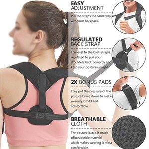Corsetto Indietro cintura di Sostegno Lombare Con Cuscino <span class=keywords><strong>Per</strong></span> Il Mal di Schiena Ue di Stoccaggio <span class=keywords><strong>Postura</strong></span> Correttore Fit Bit Reggiseno 2 En 1 - Product Image 2