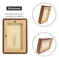 Cadres photo en bois naturel pour table, cadre photo solide avec passe-partout, affichage vertical et horizontal