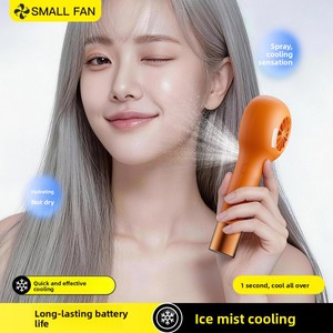 Autre nouveau mini-ventilateur portable avec une longue autonomie de batterie, un fonctionnement silencieux, une turbine puissante et une fonction humidificateur à brumisation portable. - Product Image 3