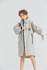 Factory Custom Waterproof Swim Parka Long Sleeve Changing Robe <strong>Dry</strong> <strong>Swimming</strong> Robe for Men Adult Kids Surf Poncho Swim <strong>Coat</strong> - Product Image 2