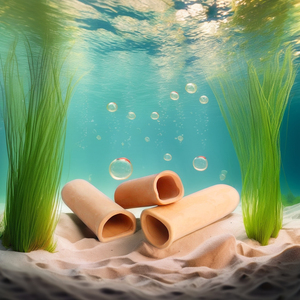 현대적인 친환경 자주색 모래 수족관 숨는 동굴 장식 세라믹 박스 - Product Image 1