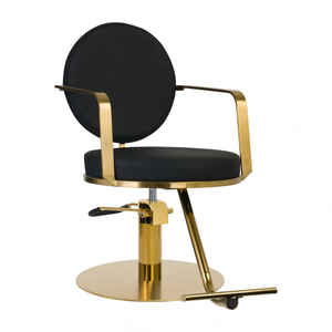 Venta caliente <span class=keywords><strong>Chic</strong></span> Simple Retro Design Black Leather Ladies <span class=keywords><strong>Barber</strong></span> Chair Equipo de salón elegante Debe tener Accesorios - Product Image 1