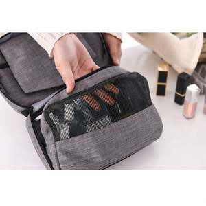 China Factory Custom Waterproof Portable <b>Wash</b> <b>Bag</b> Hanging <b>Travel</b> Organizer Toilet Cosmetic <b>Bag</b> with Hook - Product Image 4