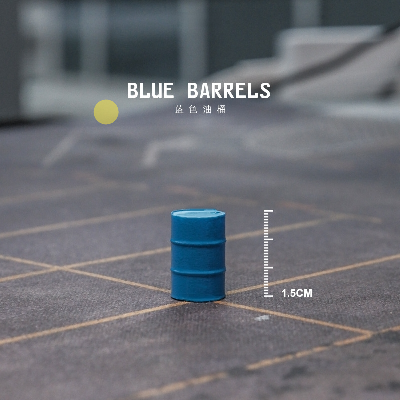 Oil drum-blue