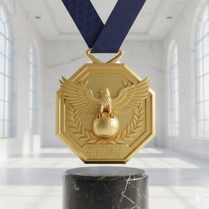 <span class=keywords><strong>2026</strong></span>年令人难忘的定制徽章接受定制工艺锌合金材质奖章广泛应用于世界足球奖牌 - Product Image 5