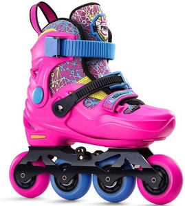 <span class=keywords><strong>Patines</strong></span> en Línea Ajustables YSMLE de <span class=keywords><strong>3</strong></span> Ruedas, Marco de Aluminio, Ruedas de PU, <span class=keywords><strong>Patines</strong></span> de Velocidad de 4 Ruedas para Niños - Product Image 4