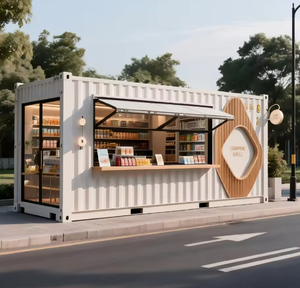 Structure en acier préfabriquée multifonctionnelle, remorque mobile pour restauration rapide, camion de restauration en fibre de verre et boutique pour utilisation en <span class=keywords><strong>restaurant</strong></span> - Product Image 1