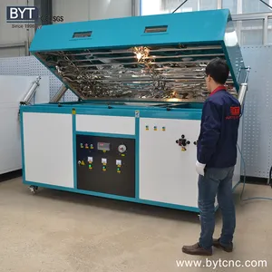 Plastik abs akrilik vakum membentuk mesin thermoforming Harga untuk tanda-tanda blok industri vacuum bekas