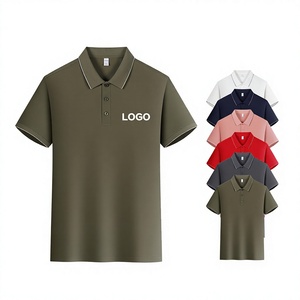 Chemises polo pour hommes OEM/ODM d'été, impression de <span class=keywords><strong>logo</strong></span> personnalisé, couleur et matière au choix, t-shirt unisexe à col rond, chemises polo pour hommes en gros - Product Image 4