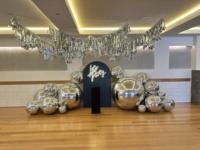 Boule miroir gonflable en PVC de 100 cm, 1 m, 40 pouces, publicité commerciale, sphères géantes, fête, mariage, arche de tente, globe à neige