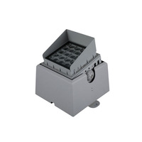 Projecteur LED RGB carré personnalisable avec capteur de mouvement et visière pour la sécurité extérieure des entrepôts