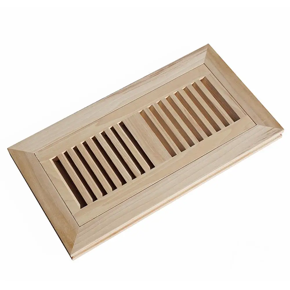 Wholesale Floor Vent Grilles Flush Mount Air wooden vents with damper