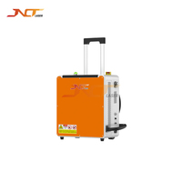 Détartrant laser à fibre portable 500W pour la corrosion des brides de tours éoliennes en aluminium, des boîtes de vitesses de turbines et des revêtements énergétiques