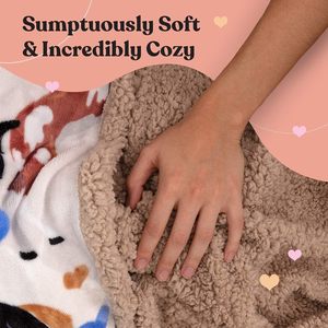 Couverture en sherpa personnalisable pour enfants, imprimée avec des animaux <span class=keywords><strong>de</strong></span> dessin animé, douce et personnalisable, vente chaude en usine - Product Image 3