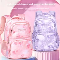 Mochila ligera linda princesa coreana para estudiantes de escuela primaria nuevas niñas grados 1-3-6 moda de dibujos animados múltiples