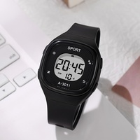 Montre numérique LED carrée unisexe pour enfants, colorée, sportive, la plus vendue, pour la vente en gros 2025