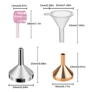 ขวดเติมน้ำหอมพร้อมหัวฉีดพลาสติก กรวยอลูมิเนียมอัลลอยด์ ชุดอุปกรณ์เติมน้ำหอมขนาดเล็ก - Product Image 3