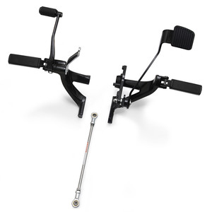Kit de commande avant étendu avec repose-pieds Defiance pour Harley Softail <span class=keywords><strong>M8</strong></span> Low Rider FXLR FXLRS <span class=keywords><strong>Street</strong></span> <span class=keywords><strong>Bob</strong></span> 2018-2024 Noir - Product Image 6