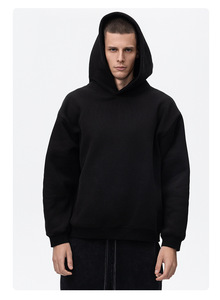 Sudadera con capucha de color liso para hombre 2026, chaqueta con cremallera holgada para primavera y otoño, top deportivo informal y versátil - Product Image 2