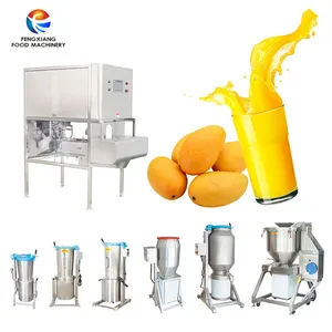 Automatic High Speed Mango Apple Pear Lemon Peeling Coring Cutting Splitting Separating Machine