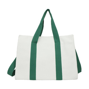 All-Match Trend One-<b>Shoulder</b> Casual Lady Handbag Female New Solid Color Cloth <b>Bag</b> Fashionable <b>Large</b>-Capacity Canvas <b>Bag</b> Female - Product Image 5