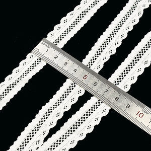 Cinta de Encaje Blanco de Alta Calidad WH80095, Venta Caliente - Ribete de Encaje de Nailon Ancho Personalizado, Dentelle Pizzi Dantel, Bandas Elásticas - Product Image 2