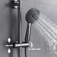 Ensemble de Douche Complet Luxe et Moderne à 3 Fonctions Chaud-Froid, Monté Mural pour Salle de Bain, Douche Pluie Type Piano