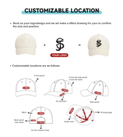 Gorra de Béisbol de Mezclilla Promocional Personalizada de Moda al por Mayor con Bordado 3D, Tela Común para Todas las Temporadas, Unisex
