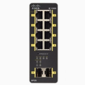 Commutateur industriel Cisco IE-1000-8P2S-LM, 8 ports FE, prise en charge PoE/PoE+, puissance PoE totale de 180 W, 1 an, capacité de 5,6 Gbps - Product Image 1