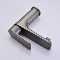 Mitigeurs de Lavabo de Salle de Bain en Acier Inoxydable Sans Plomb Gris Anthracite Anti-Rayures