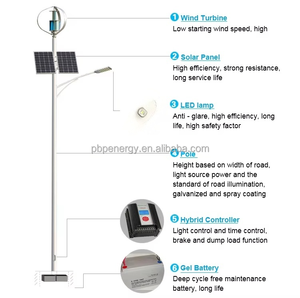 Sistema de Energía Híbrida Eólica y Solar Tipo Q de 800W 12v 24v para Vida Fuera de la Red, <span class=keywords><strong>Turbina</strong></span> Eólica Vertical con Imán Permanente, Salida de 220v - Product Image 4