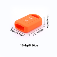Étui de protection souple en silicone pour télécommande de clé de voiture Opel à deux boutons, personnalisable avec logo, marque RYHX
