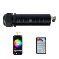 Kit d'éclairage LED à fibres optiques scintillantes RGBW 16W pour plafond de voiture et maison, 0,75 mm, 450 pièces, 4 m, effet ciel étoilé mixte
